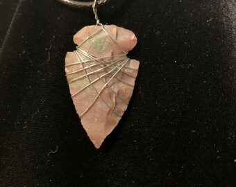 Medieval Jewellery Agate Stone Arrowhead Necklace
