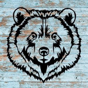 Bear Metal Wall Art | Handcrafted Nature-Inspired Decor | Black or Copper Finish