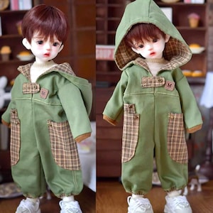 BJD Clothes YoSD Hooded Jumpsuit for 1/6 BJD Doll outfit