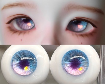 Yeux BJD 18mm 16mm 14mm 10mm 12mm Yeux de poupée pâte polymère MM163 Bleu Rose