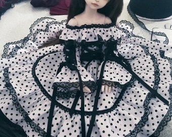 BJD Clothes SD doll clothes 1/3 1/4 1/6 Off-Shoulder Dress[msd yosd sd] BJD Outfit