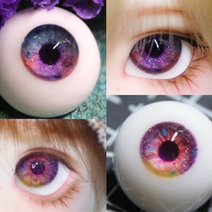 BJD Eyes 16mm Resin 12mm 10mm 18mm 14mm Doll eyes "Purple World" MM06