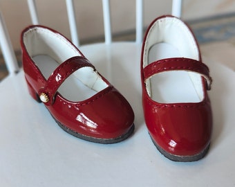 BJD Doll Shoes YoSD MSD Mary Jane Shoes w on Top Glossy Shoes for 1/6 1/4 BJD