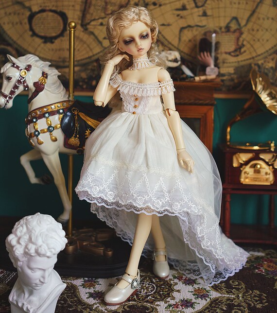 BJD Clothes SD Doll Clothes 1 3 1 4 1 6 BJD Off shoulder Tail Dress sd Msd Yosd Etsy Canada