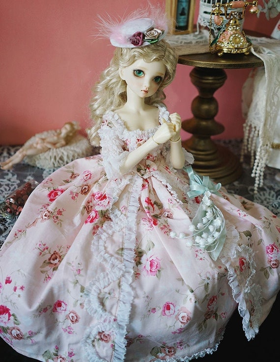 BJD Clothes Yosd Palace Dress for 1 6 BJD Doll Pink Etsy