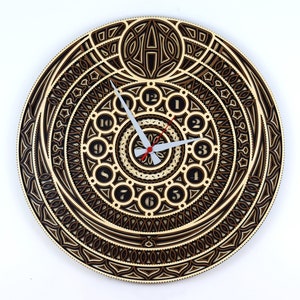 3D Uhr Mandala, Lasercut Dateien, Cnc Pläne, Dxf Dateien, Dxf Projekt, Cnc Projekt, svg Dateien, cdr, svg, dxf, sofort download