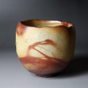 Goseki Hiroshi (b. 1988) Bizen Hidasuki Chawan Japanese Studio Pottery