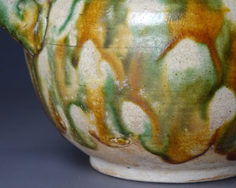 唐代（618～907年）の珍しい三彩釉を施した水差し - Etsy 日本