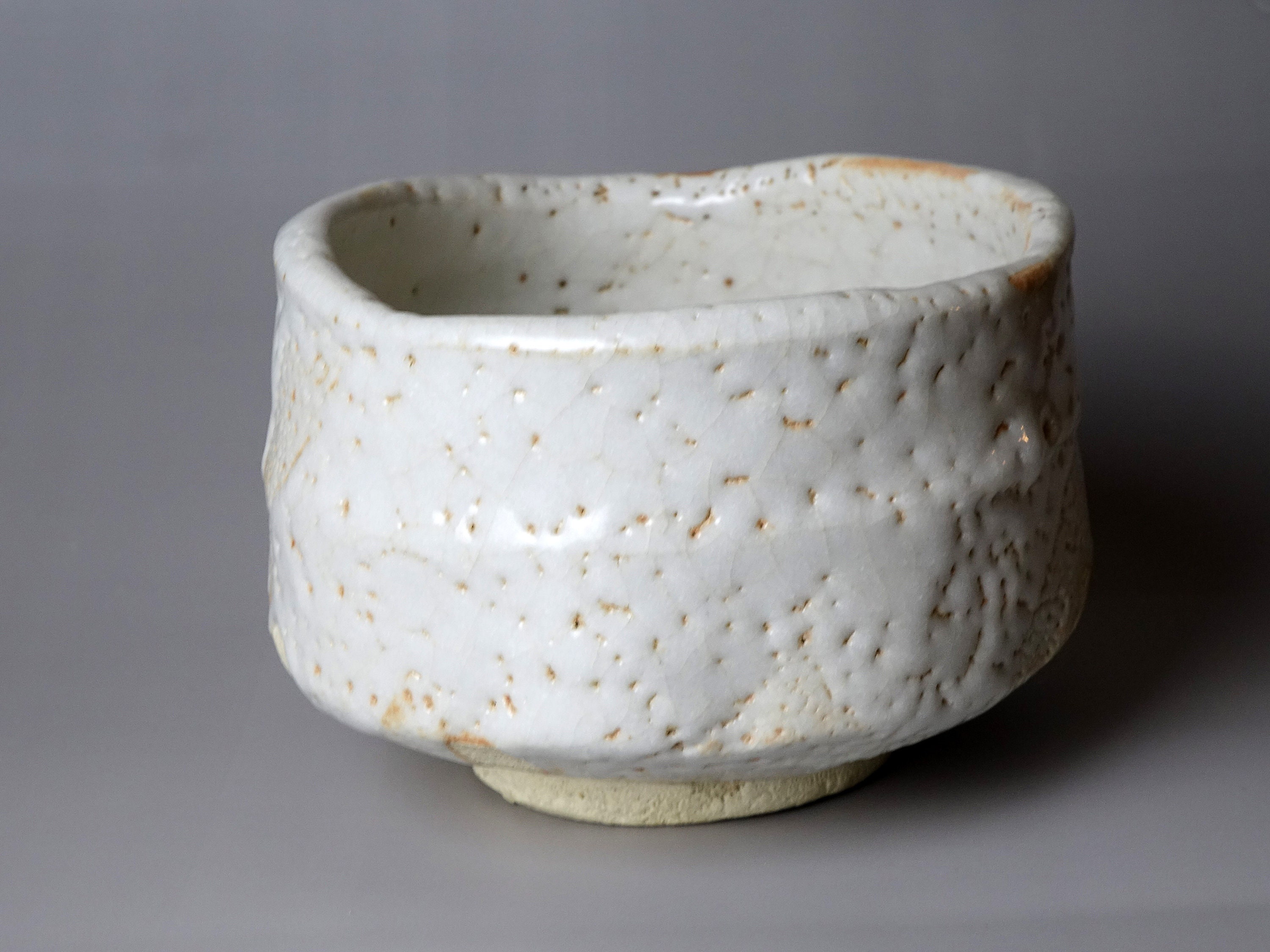 Shino Ware Chawan Made by Wakao Toshisada (b. 1933) Japanese