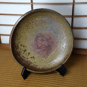 吉本正 (1943 年生まれ) による 29 cm 備前焼大皿 吉本正 – Japanese Studio Pottery