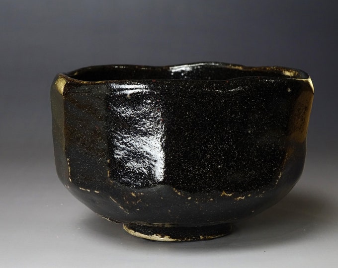 Black Raku Chawan Made by 1st Nakamura Donen (1876-1937) Matcha Chawan ...