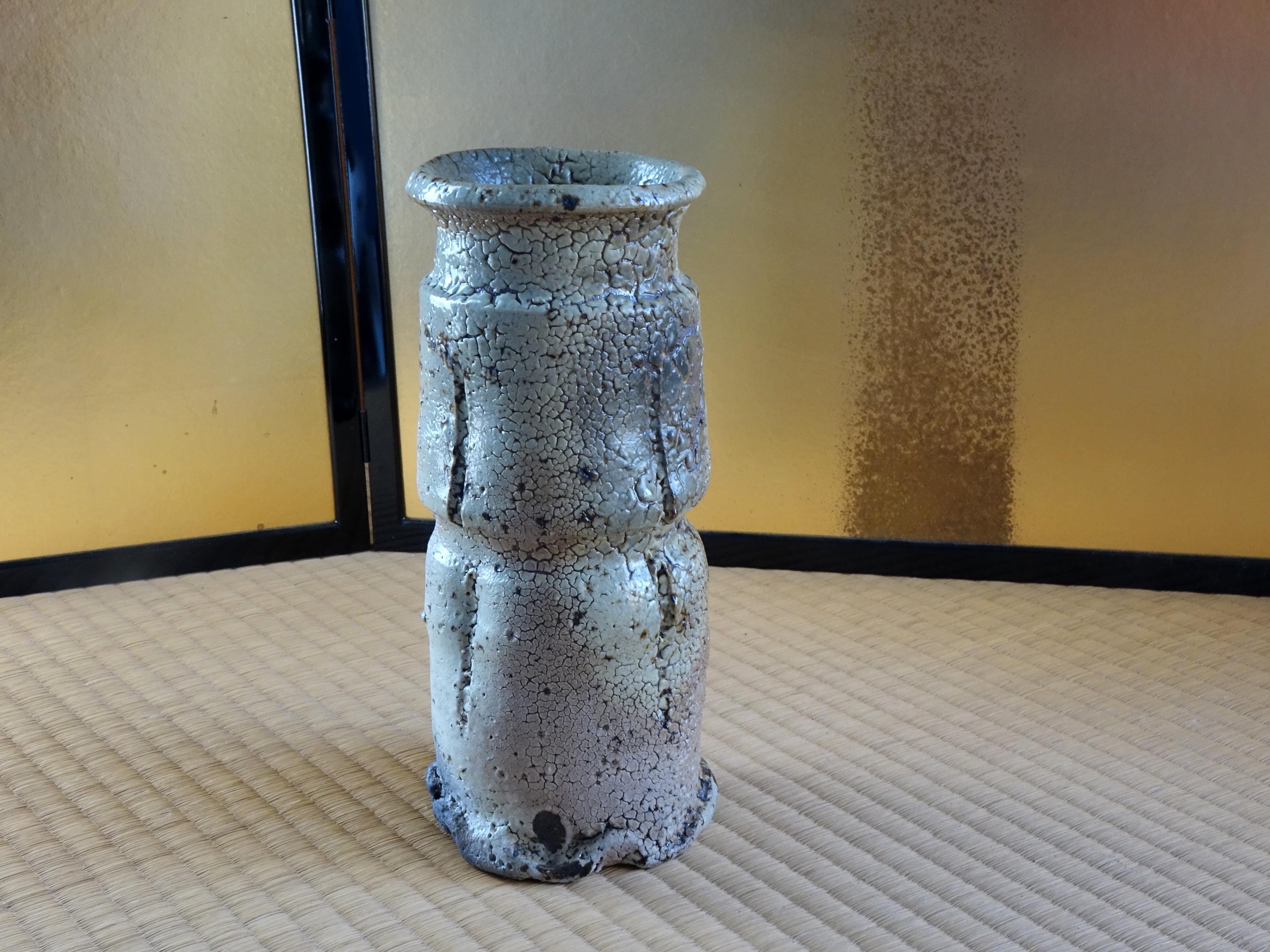常滑の名匠 加藤嘉明（1934-2019）作 鮫皮釉花入（鮫湯花入） - Etsy 日本