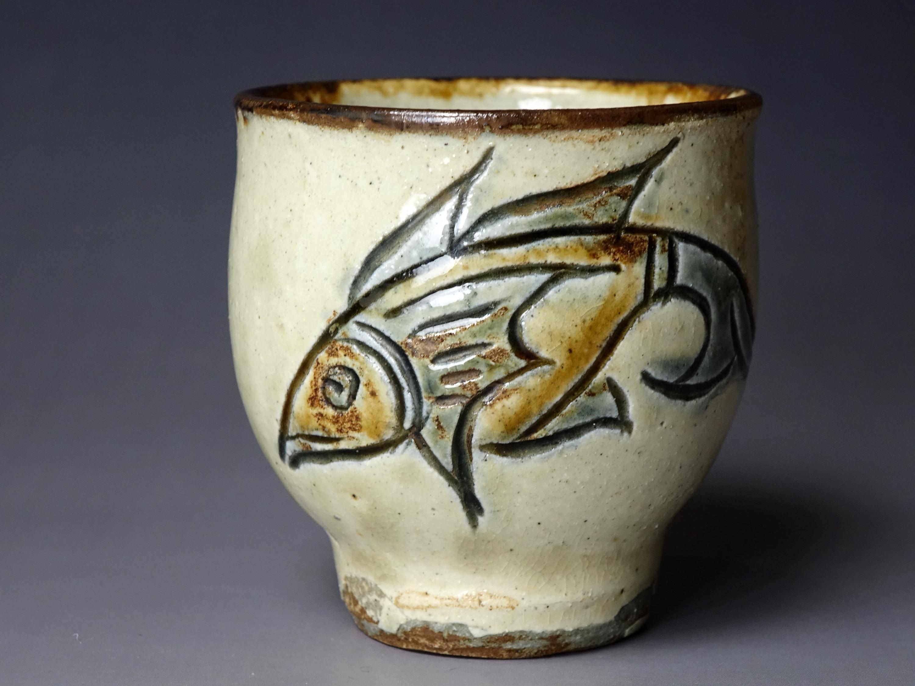 Living National Treasure Kinjo Jiro (1912-2004) Tsuboya Ware