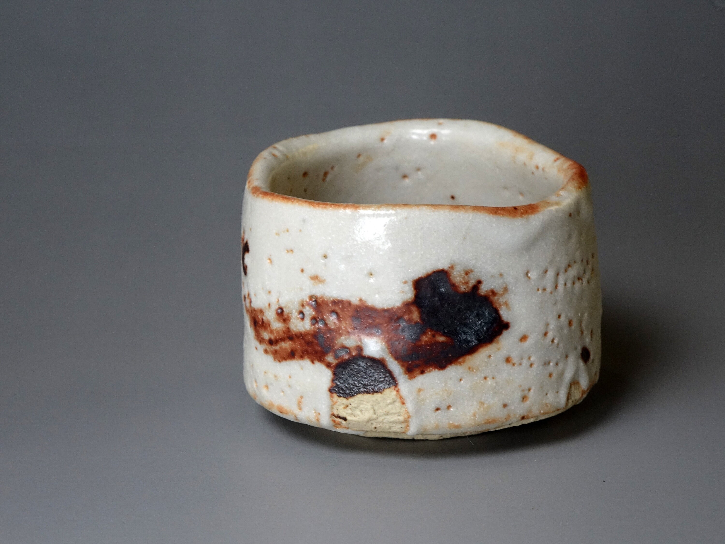 Kato Ryotaro (b. 1974) Shino Sake Cup Japanese Studio