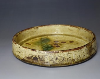 鉢■瀬戸石皿 古い黄瀬戸 深皿 菓子器 お茶菓子鉢 古美術 時代物 骨董品■ 鉢□瀬戸石皿 古い黄瀬戸 深皿 菓子器 お茶菓子鉢 古美術 時代物