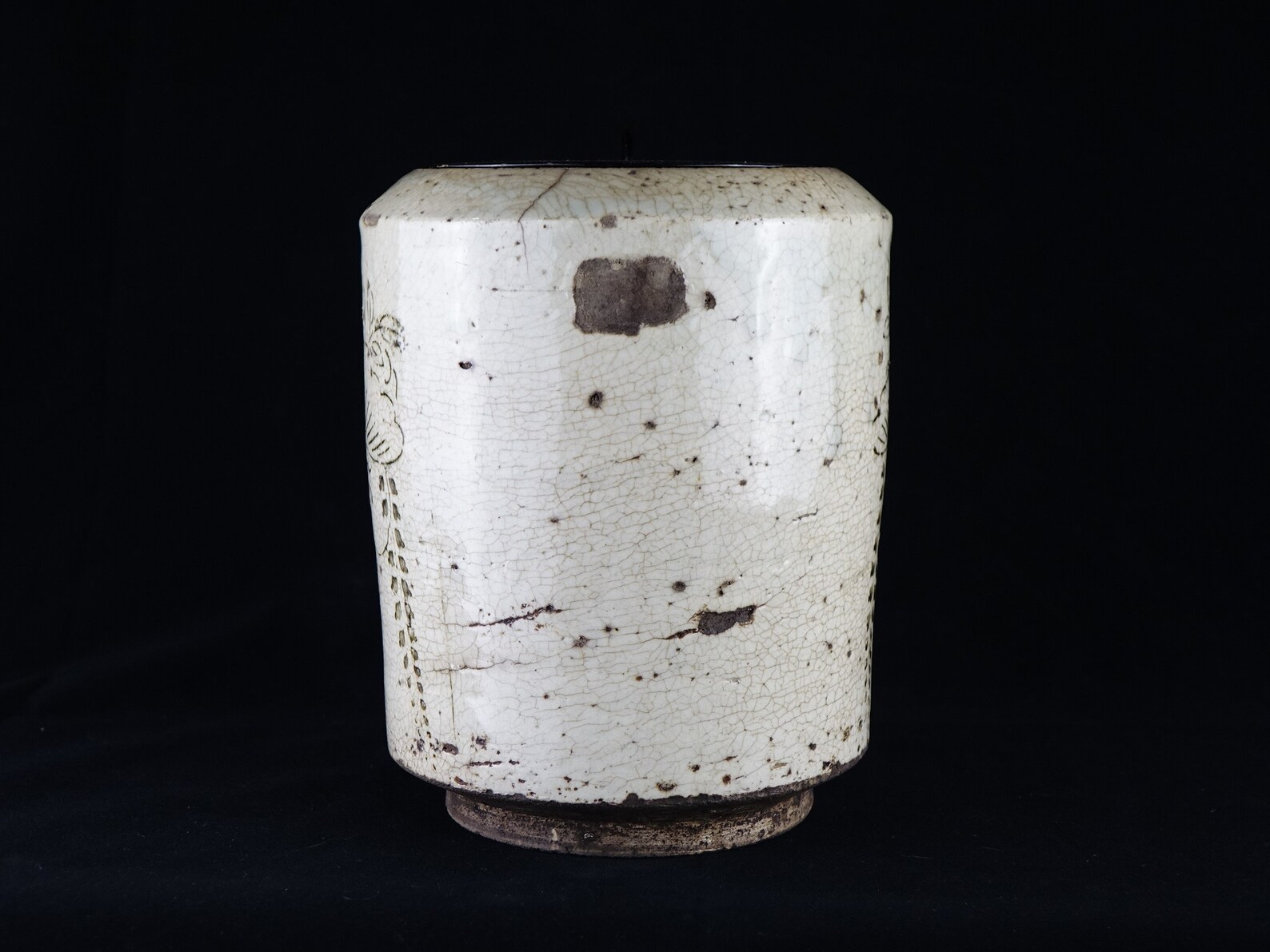 Rare Edo Period 16031868 Ofukei Ware Mizusashi water Jar Etsy