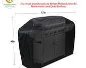 58 quot Waterproof Heavy Duty BBQ Cover Garden Patio Gas Barbecue Grill Protection