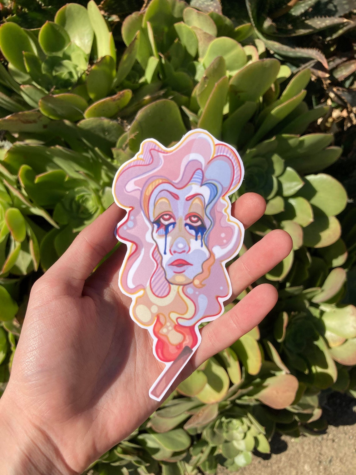 Premium Vinyl Aesthetic Sticker Punk Unique Art Egirl Etsy