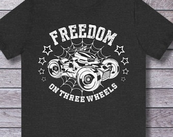 Spyder Shirt, Freiheit auf drei Rädern, Can Am Spyder, Dreirad, Motorrad Shirt, Trike Motorrad, Spyder Rider