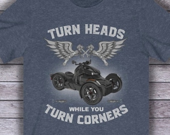 Motorcycle Shirt, Biker T Shirt Ryker Shirt, Trike Motorcycle Rider, Motorcycle Lover, Motorcycle Gifts, Three Wheel Bike, Can Am Ryker