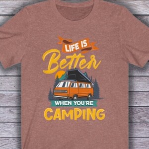 Camper Van Class B Camping Shirt, Camping T Shirt, Camp Shirt, Mens Camping Shirt, Women Camping Shirt, Glamping Shirt, Camper Van Shirt