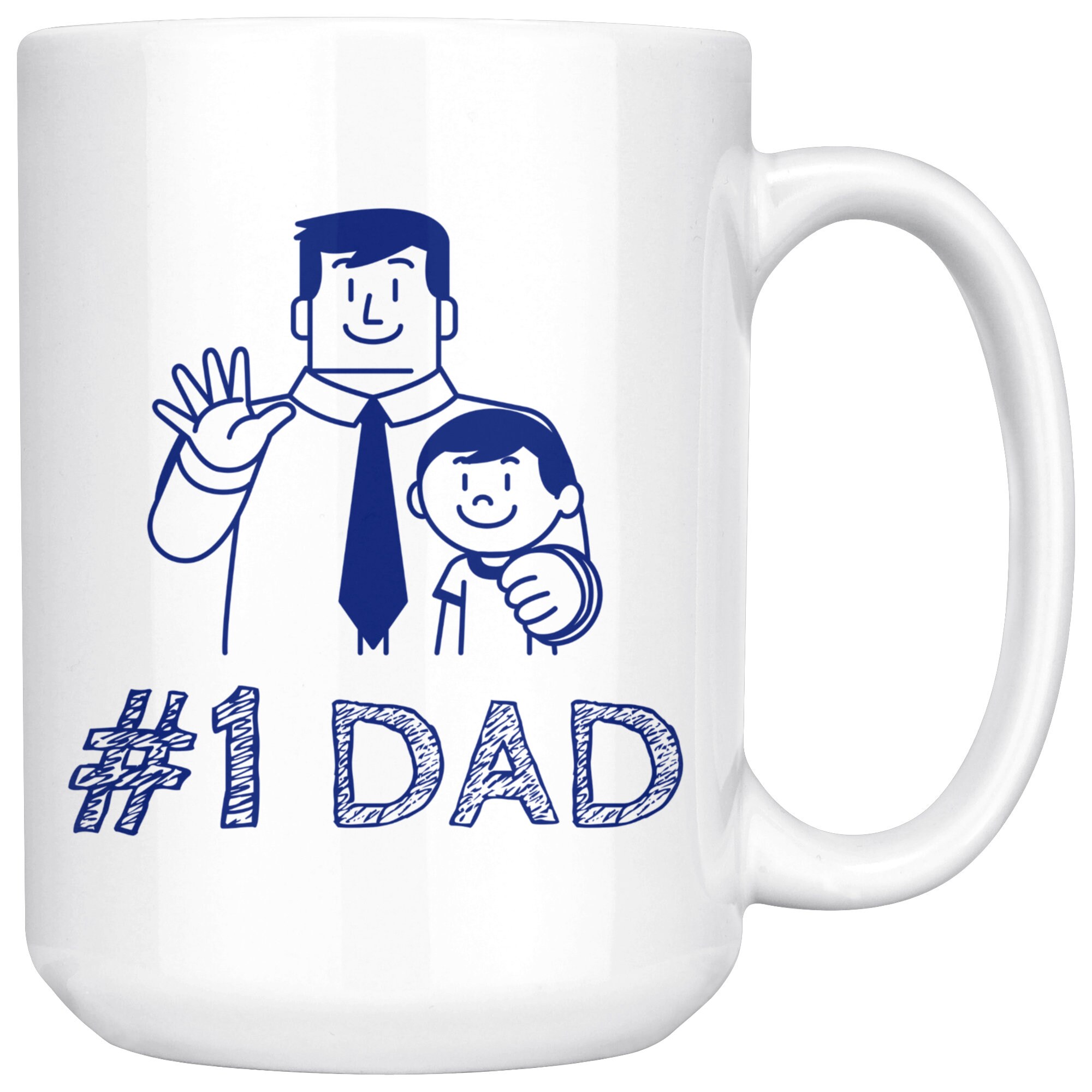 Number 1 Dad Best Dad Mug Dad Coffee Mug Father's Day | Etsy