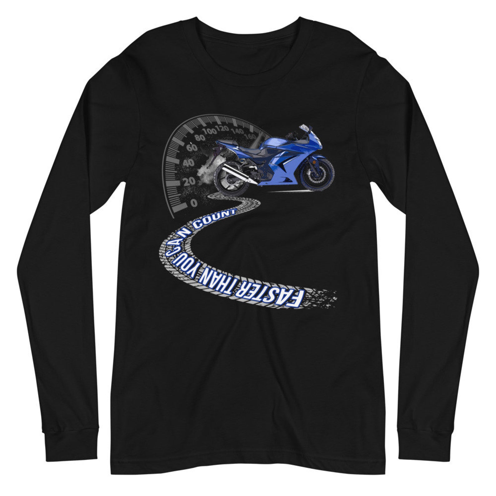 Motorcycle Long Sleeve Tee, Motorcycle Shirts, Motorcycle Rider