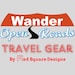 Wander Open Roads Red Square Designs