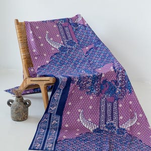 Handwritten Batik Tulis Fabric: Javanese Cotton, Natural Dye (1.25 x 2.57 Yard)