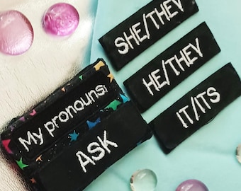 Swappable Multiple Pronouns Badge/Pin LGBTQ+