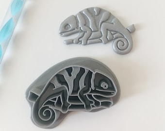 Chameleon Clay Cutter | 3D printed clay cutter | Animal Shape Clay Cutter