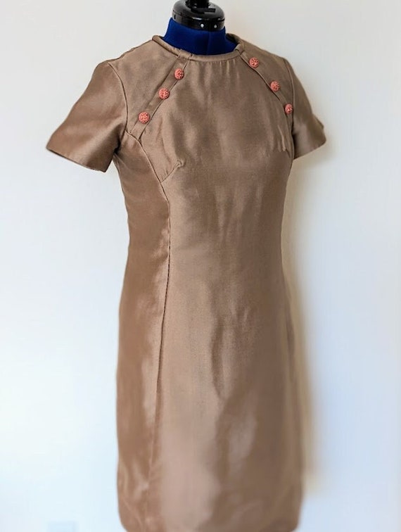 Vintage Asian Inspired Handmade Wiggle Dress Size… - image 1