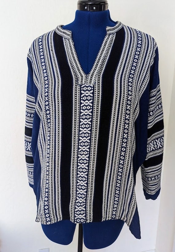 Vintage 1970's Authentic Greek Embroidered Tunic R