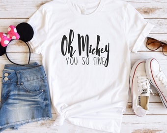 Oh Mickey You So Fine Disney Koszulka, Disney T-shirt, Mickey Mouse Mickey You So Fine Koszulka, Disney World Koszulka