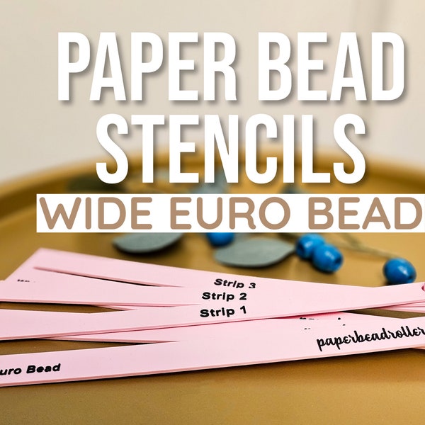 Wide Euro Style Paper Beads Stencil