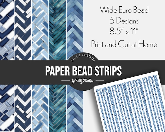 Bead Cap Digital Template Pack - Three Quarter Inch Size - Paper Bead  Rollers