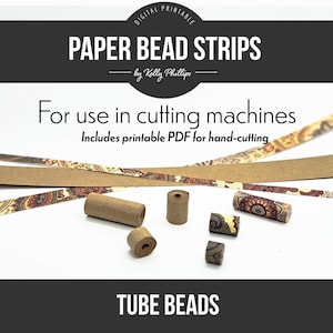 Paper Tube Bead Bead Digital Template Pack SVG