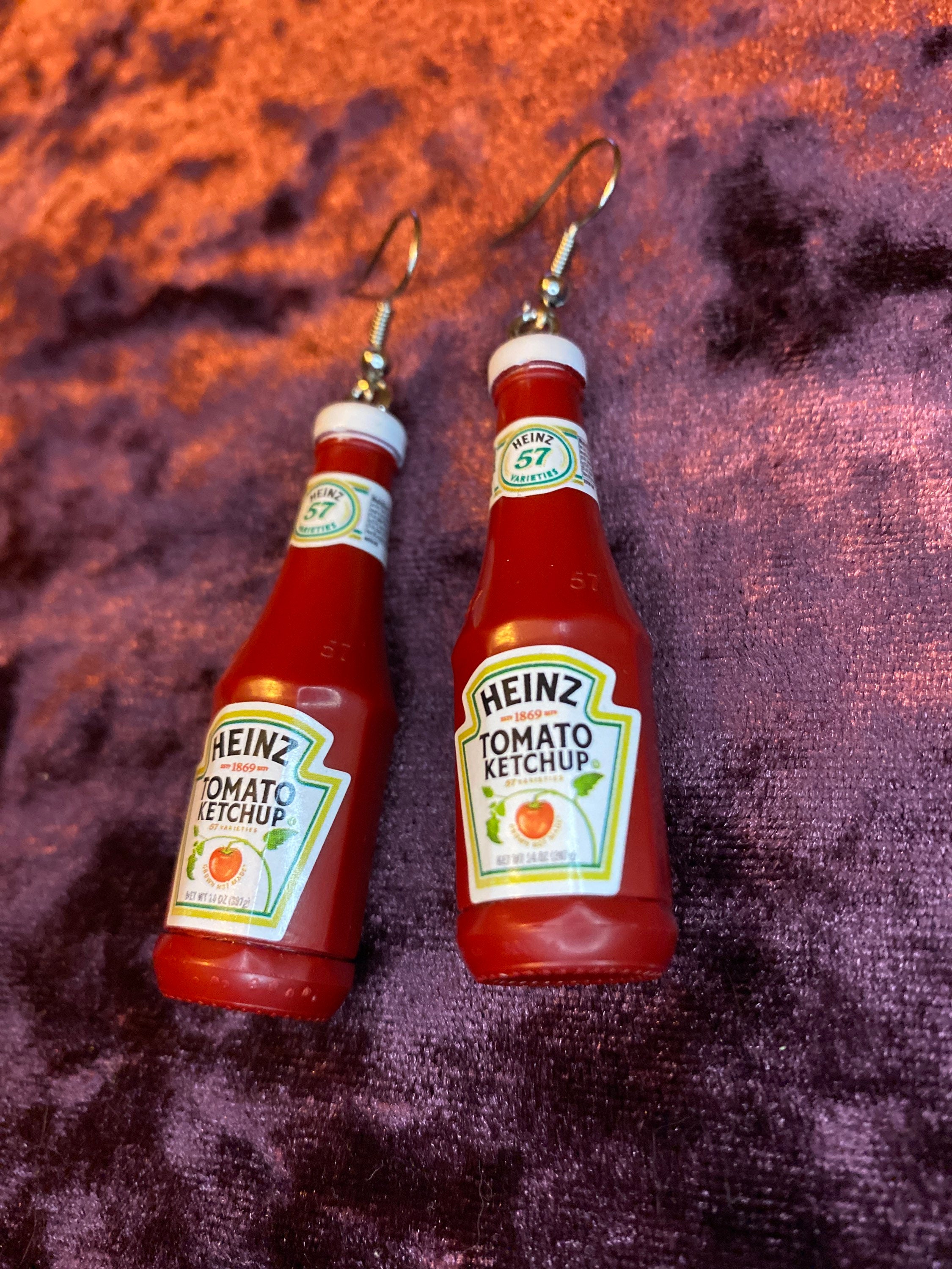 Heinz Ketchup Earrings Etsy