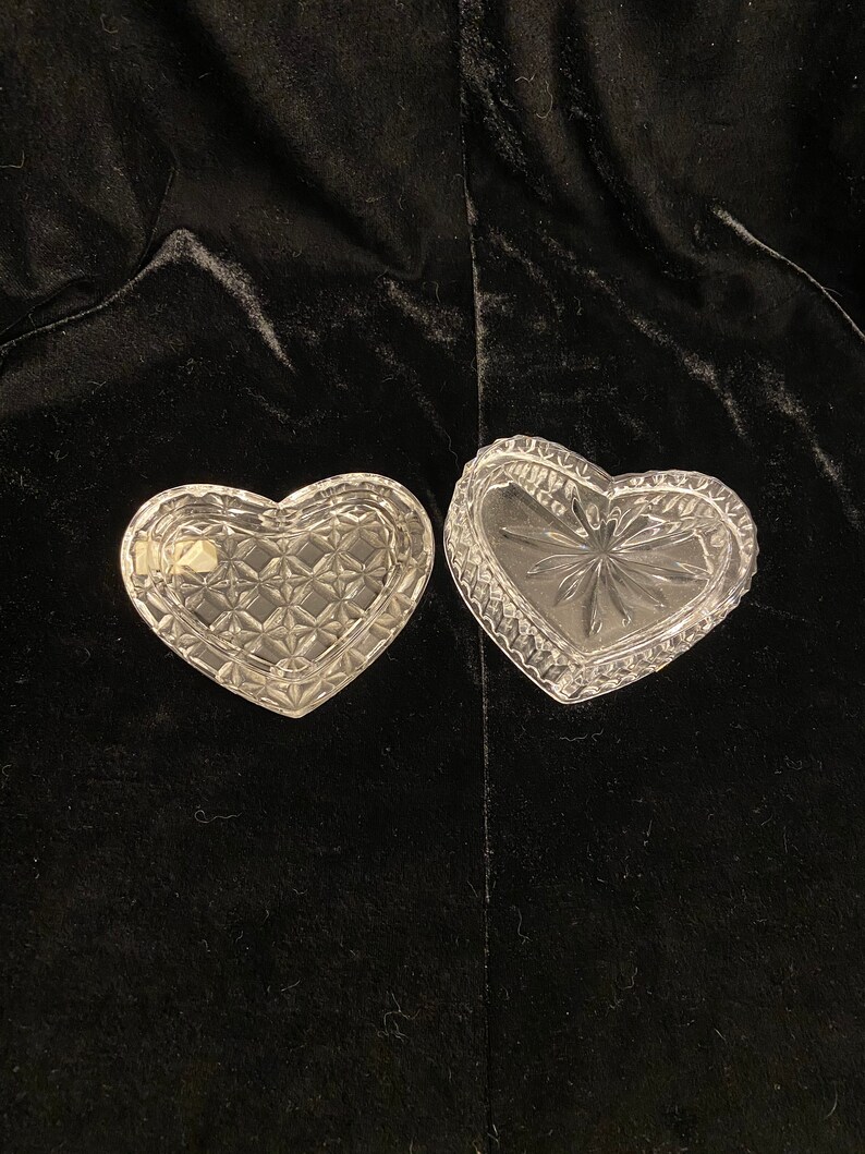 Beautiful Tritschler Winterhalder Vintage W Bleikristall 24/% Lead Crystal Germany Heart-Shaped Trinket Box