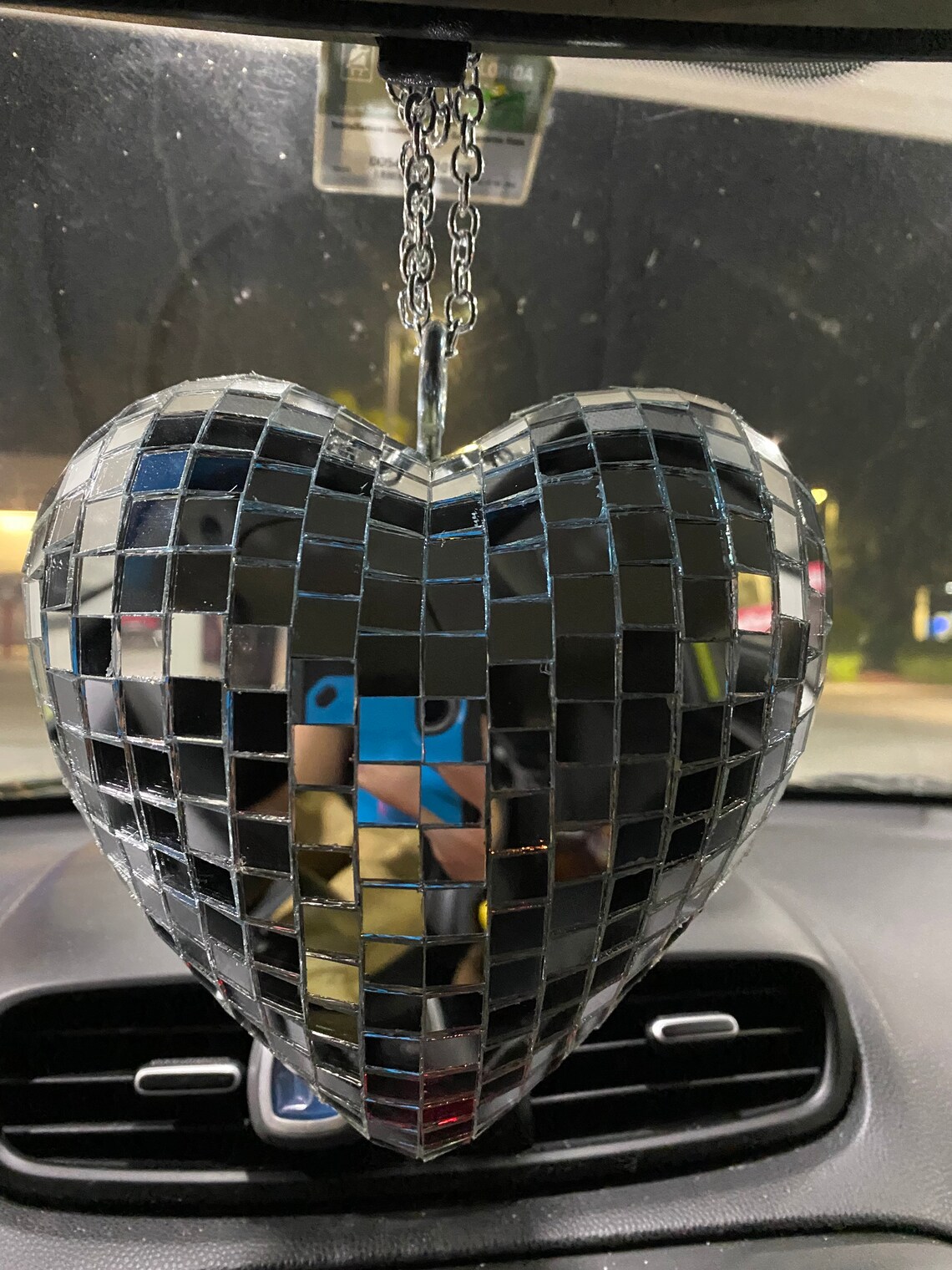 Mini Disco Ball Heart Etsy Canada