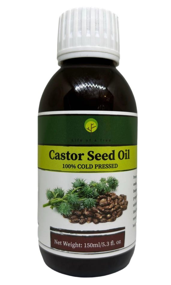 Castor Seed Oil 100% Extra virgin cold pressed unfiltered