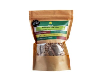 Organic Moringa Teabags – Natural Antioxidants, Caffeine – Free, Hand Crafted, Unbleached Filters