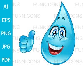 Water Drop Emoji Etsy