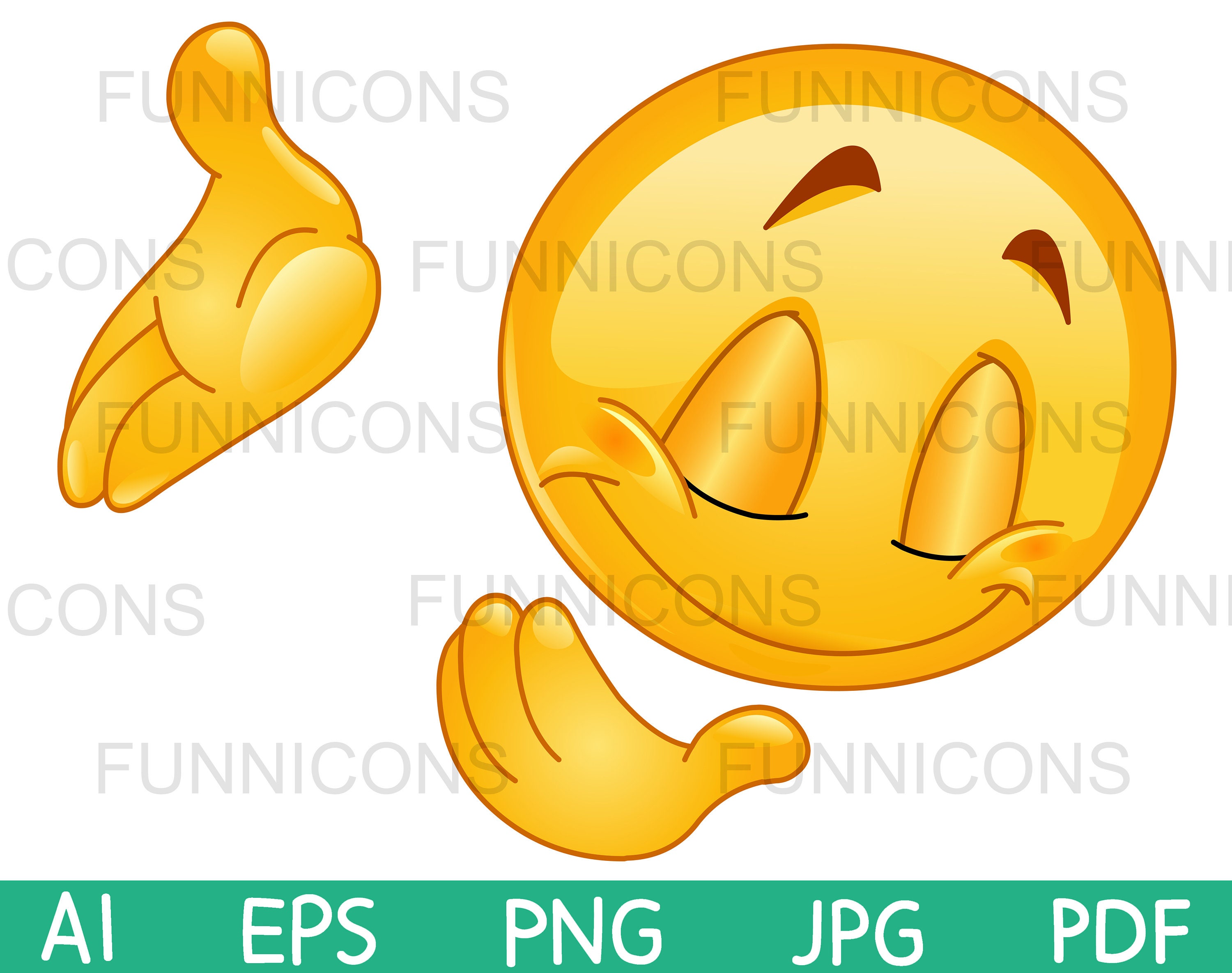 Clipart Cartoon Of Emoji Emoticon Showing A Bowing Down Or Thank You ...