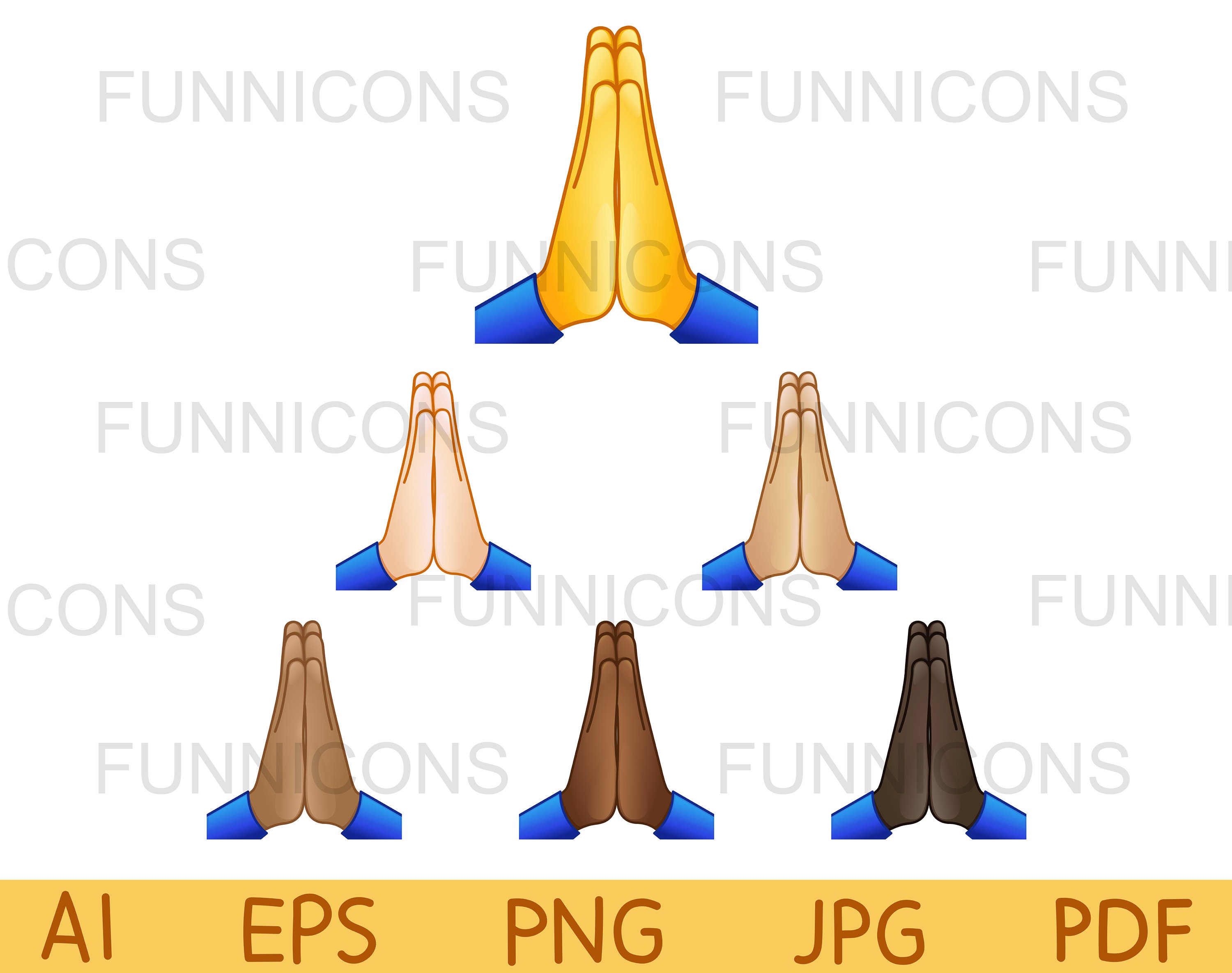 🙏 Folded Hands Emoji, Pray Emoji, Thanks Emoji