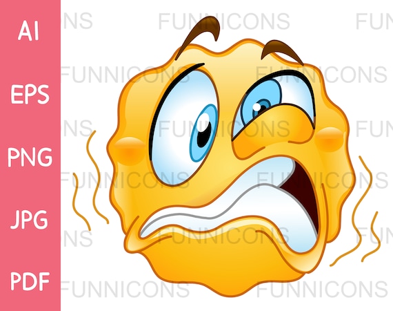 Scared Emoji Cartoon Face, Emoji, Style, Design PNG Transparent Image and  Clipart for Free Download