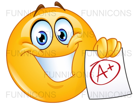 Back To School , A Plus Grade Emoji Emoticon, Ai Eps Png Jpg And.