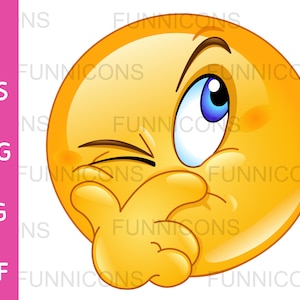 Clipart przedstawiający emotikonę wyrażającą myślenie lub podejrzenie, dołączone pliki ai eps png jpg i pdf, możliwość natychmiastowego pobrania plików cyfrowych.