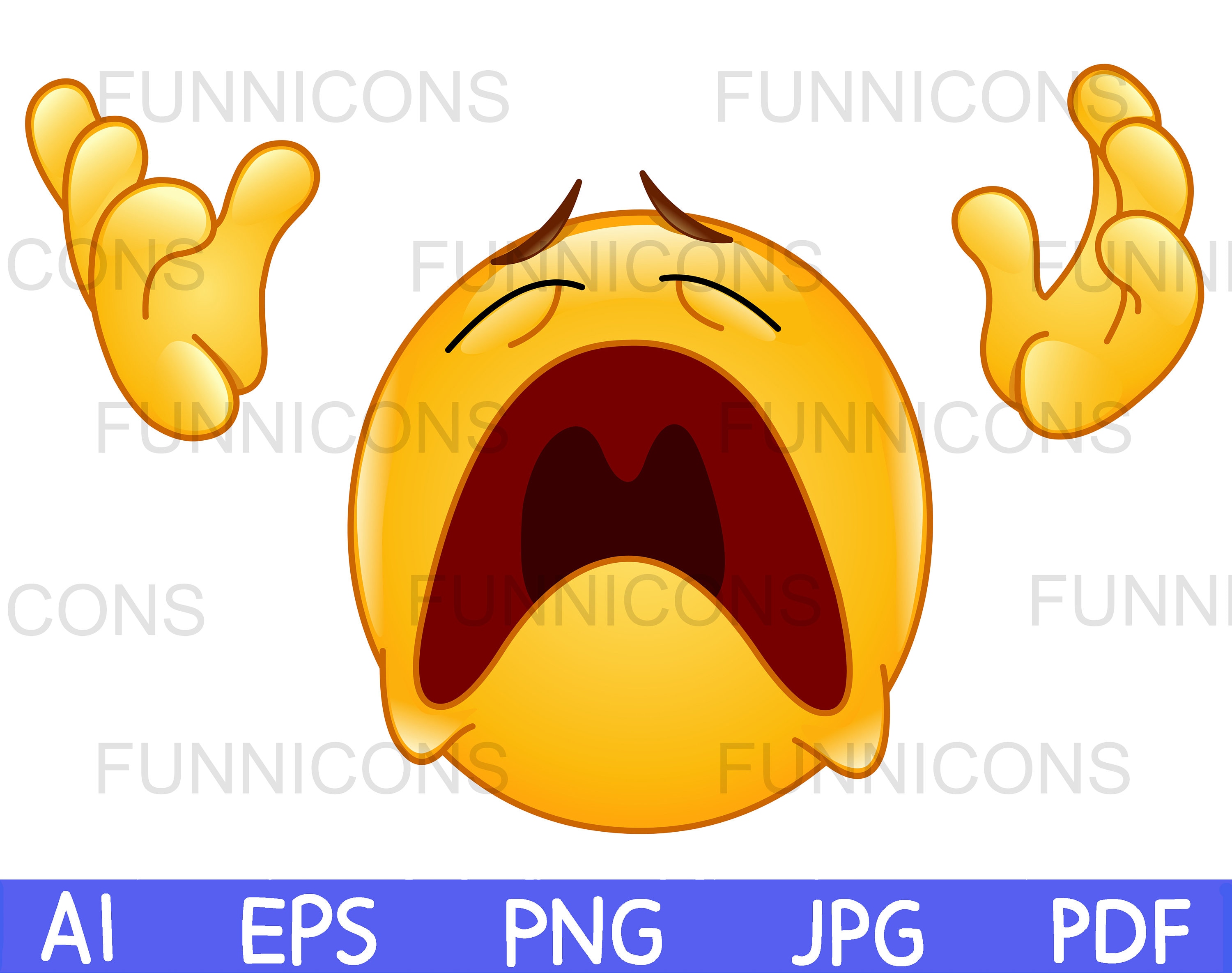 Crying Laughing Cursed Emoji - Emoji - Pin