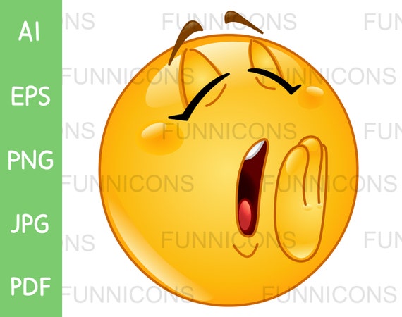 Clipart cartoon of two emoji emoticons shaking hands ai eps 